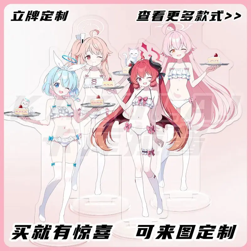 

Anime Game Blue Archive Acrylic Arona Yonurei Natsuko Hoshino Fan Art Stand Figure Guzi Merchandise