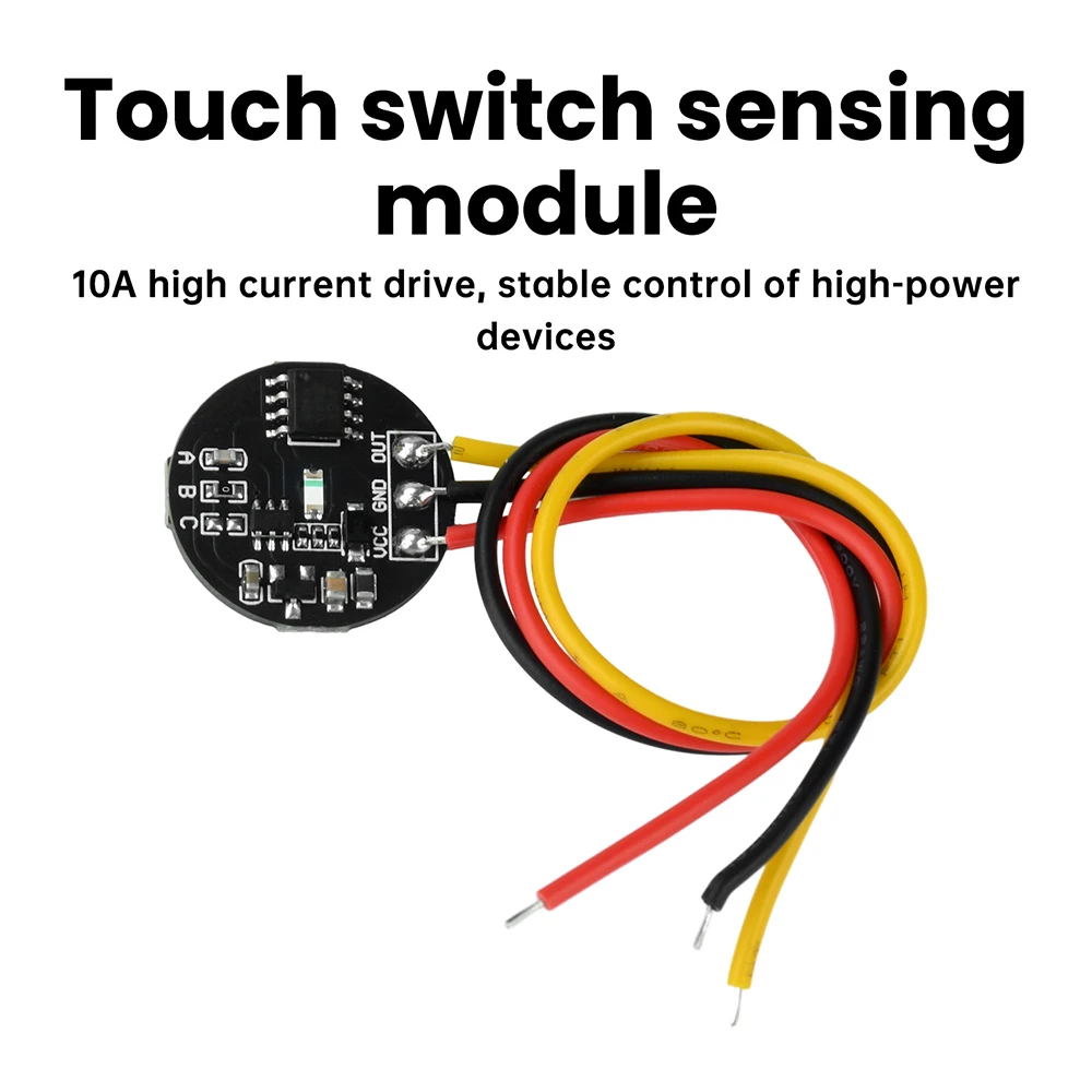 DC 3-24V Jog/Latch Touch Switch Sensing Module Capacitive Switch Supports 10A Controllable Current LED Light Power Control