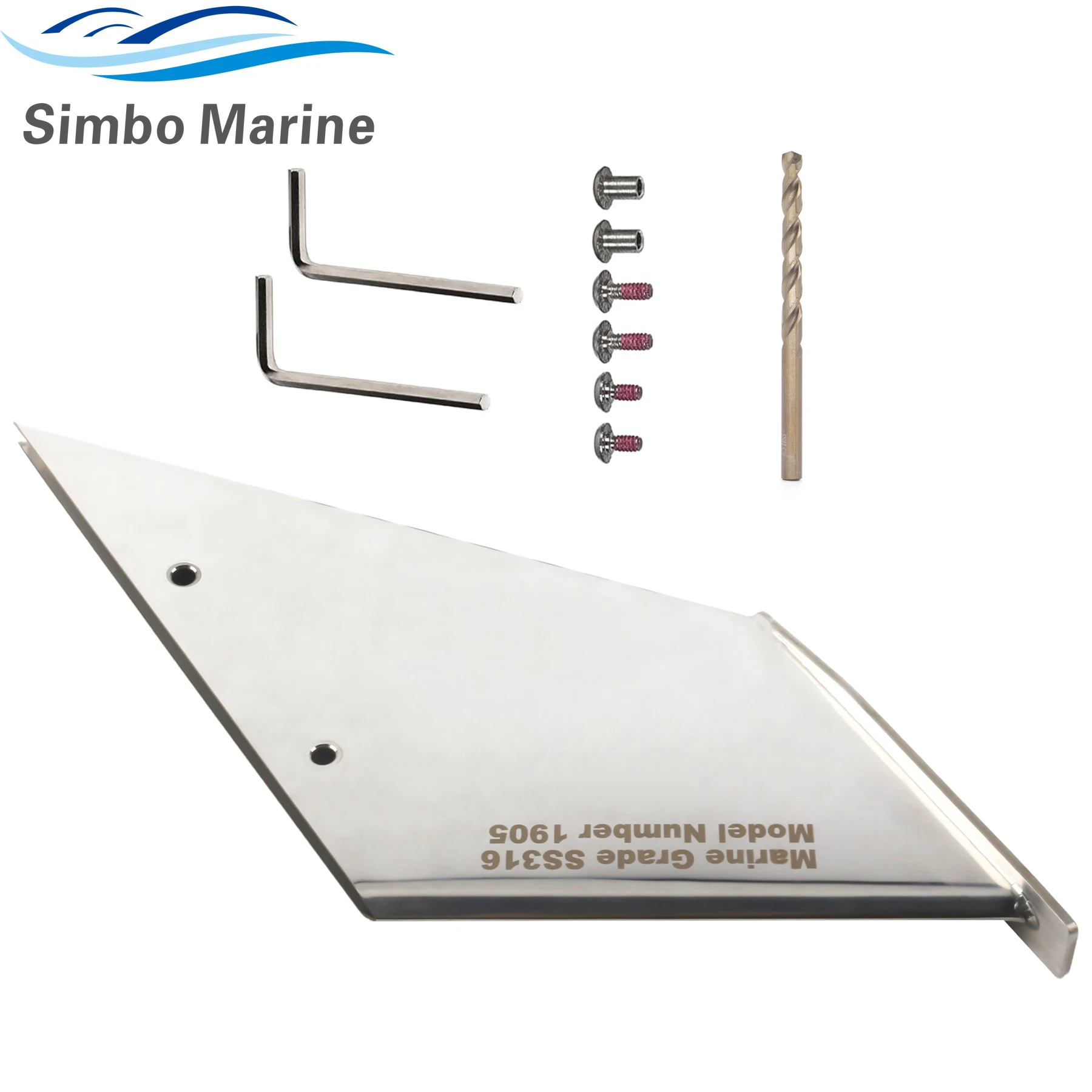 27211 Marine Skeg Guard Protector with Drain Hole Protects Against Ramp Dragging For Mercury Mariner 75-400HP Outboard