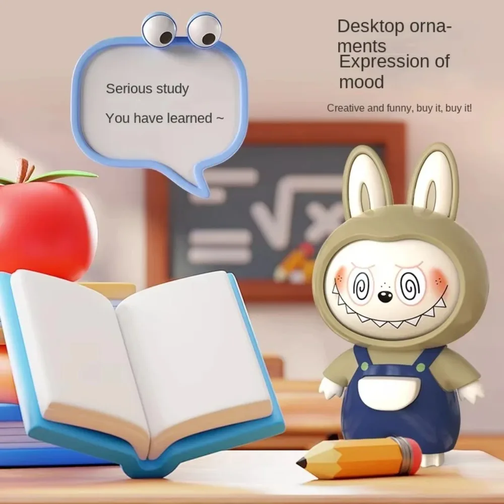 4 in 1 Magic Face-Changing Toy Decompression Cute Collectible Doll with Free Keychain Gift | Pull-String Expression Changer