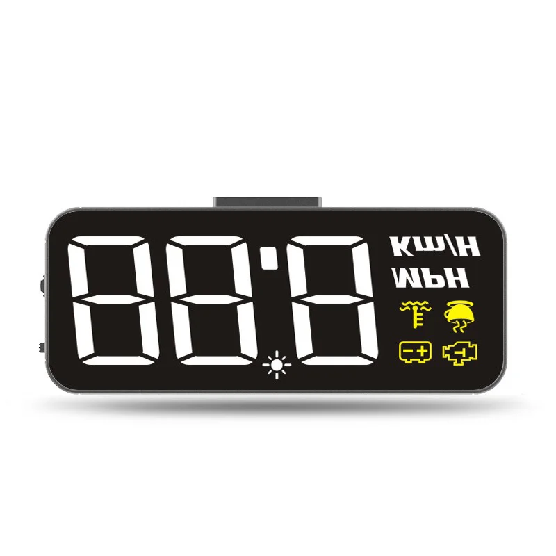 Car HUD Head Up Display OBDII Gauge Windshield Projector Overspeed Alarm Voltage Water Temperature Monitor Speedometer