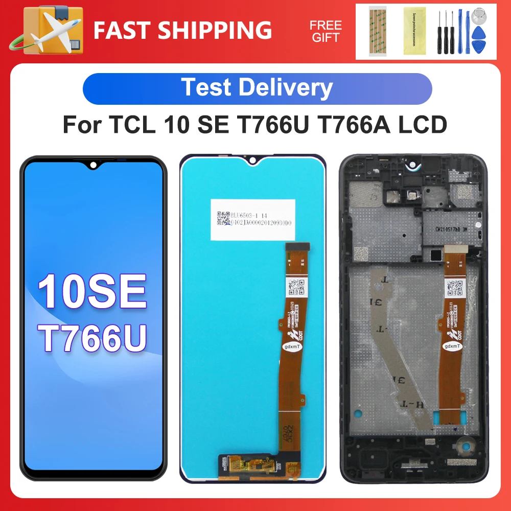 For TCL 10 SE 6.52\'\'For TCL 10SE T766H T766U T766A T766J LCD Display Touch Screen Digitizer Assembly Replacement