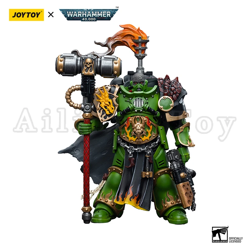 JOYTOY 1/18 Action Figure 40K Salamanders Captain Adrax Agatone Anime Model Toy