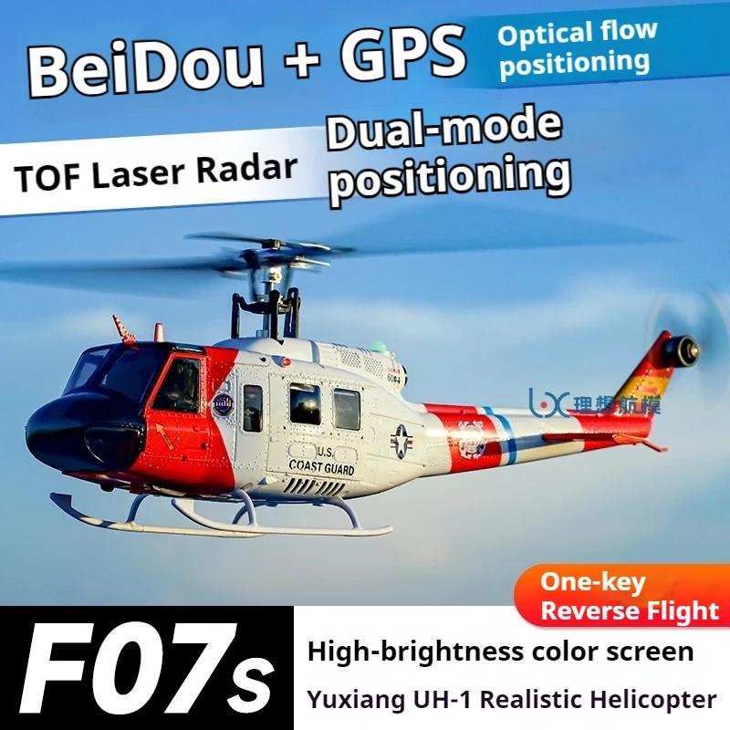 YUXIANG F07S Remote Control Helicopter UH-1 Brushless Helicopter With Camera Gps Automatic Return + Optical Flow Fixed Height