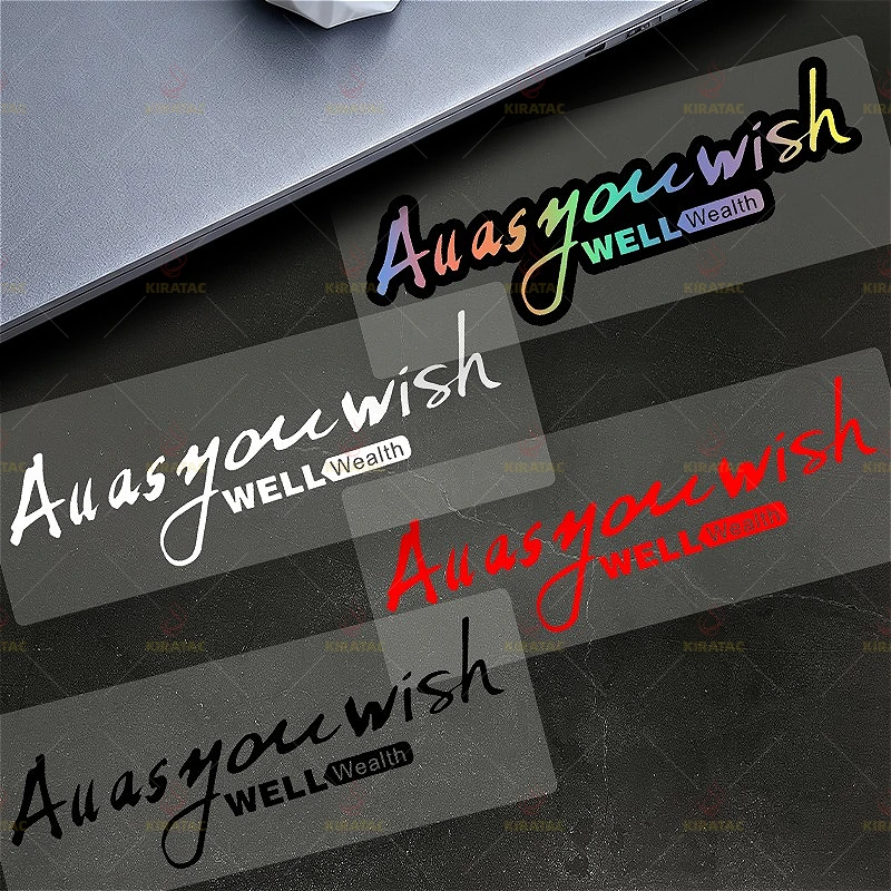 

1 шт. Au As You Wish Well Wealth мотоциклетные наклейки для обтекателей мотоциклов, шлемов, автомобильных плавок, скутеров, водонепроницаемые виниловые наклейки
