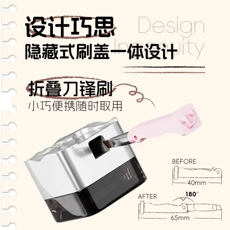 VEECCI Cosméticos Crema delineadora de ojos de 2 colores que no se decolora, lápiz delineador de ojos natural de secado rápido, maquillaje de ojos Natural delicado de larga duración