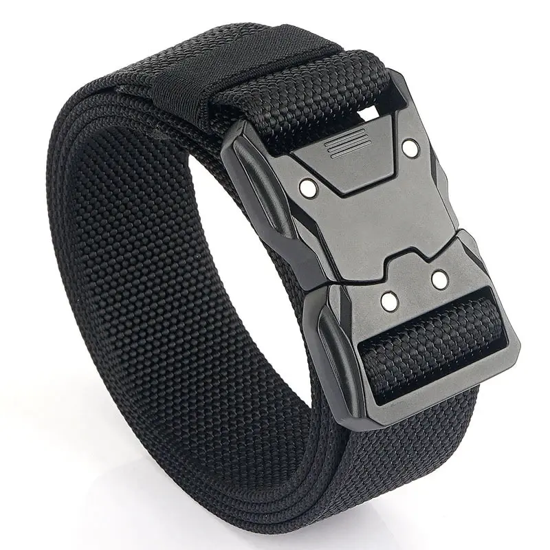 1pc Men's Belt Outdoor Tactical Belt Multi-Function Buckle Nylon Belt High Quality Alloy Buckle Belt Sports Canvas Neutral Belts