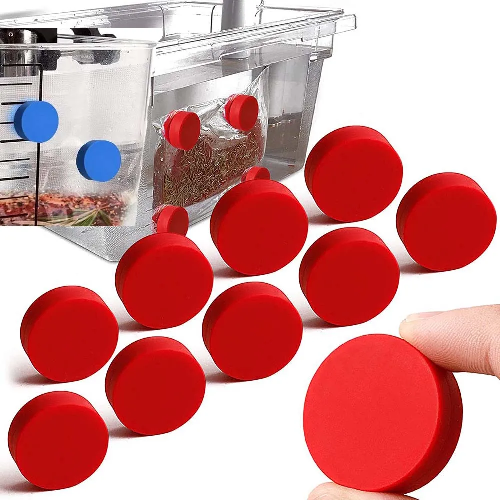 10pcs Sous Vide Weight Magnets for Sous Vide Meals Meat and Veggies Racks Sous Vide Silicone Accessories