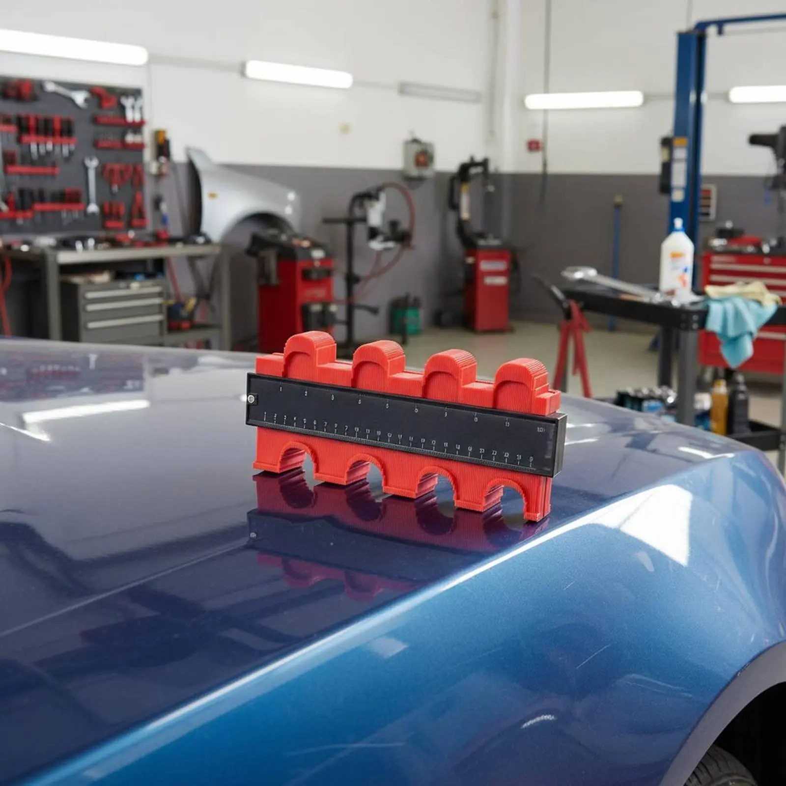 

Profile Gauge Locking Car Contour Copy Tool Body Damage Gauge Not Fade Surface Profile Measuring Ruler Non for Garage