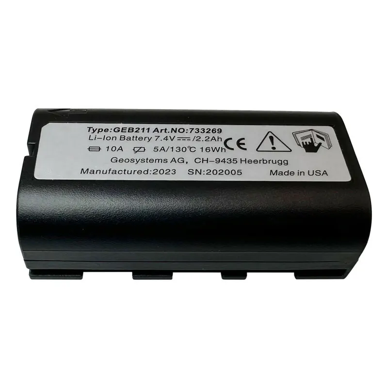 GEB211 Li-Ion Battery For SWISS TYPE GS10/15/16/20 GNSS Receivers Series CS10/CS15 Field Controllers