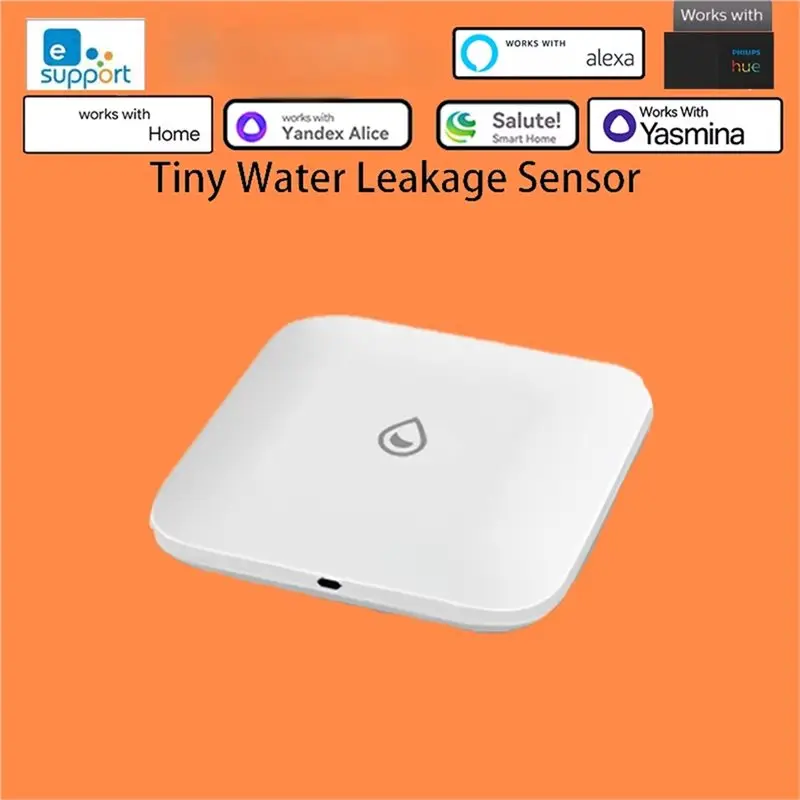 M11K-For Zigbee For Ewelink Google Alice Compatible Smart Water Leak Sensor For Zigbee Gateway Home