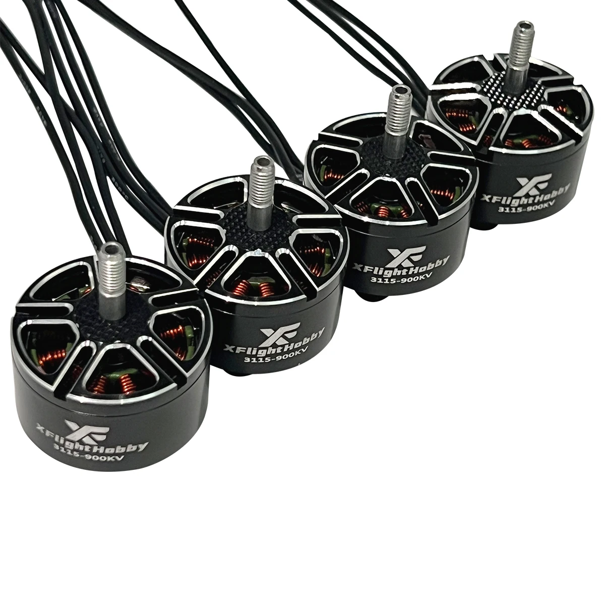 

XFlight Hobby 4 шт. 3115 900KV Бесщеточный двигатель FPV 3-6S Бесщеточный двигатель Высокоскоростной двигатель RC для 10-дюймовых рамок дронов
