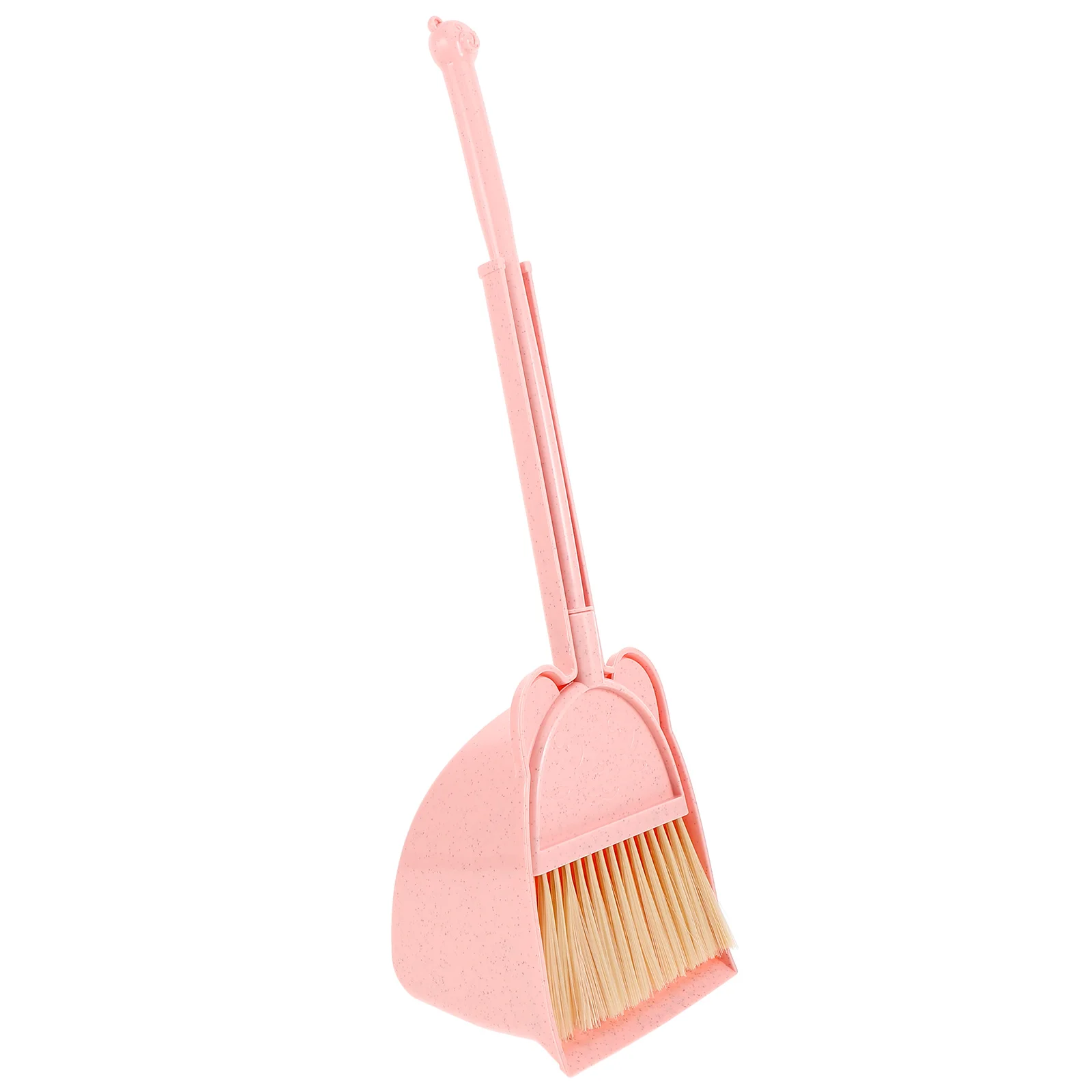 

Short Broom Mini Dustpan Brush and for Kids Household Pink Plastic Student Toddler Toys