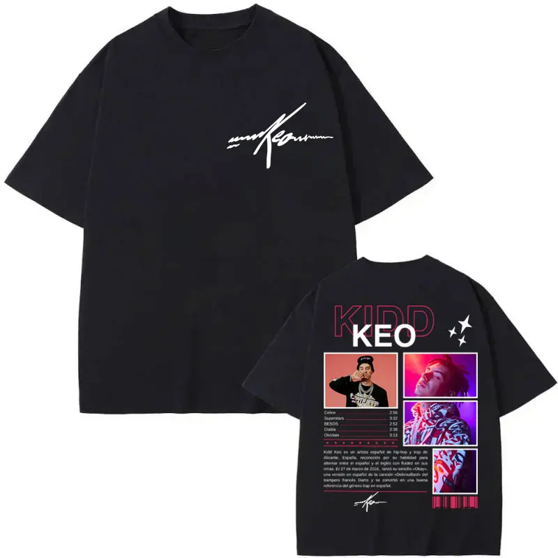 

Limited Rapper Kidd Keo Merch T-shirt High Street Fashion Trend Short Sleeve T Shirts Men Women Harajuku Y2k Oversized T-shirts