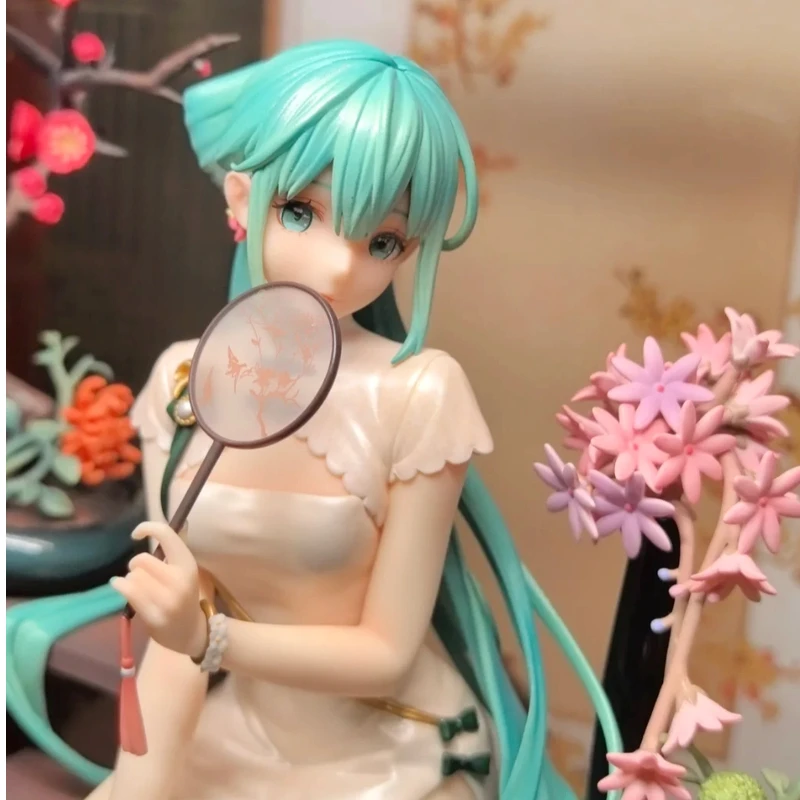 Hatsune-Miku Style Actionfigur Antiker Stil Modell Cheongsam Sänger Kawaii Thema Dekoration Display Desktop Dekoration Geschenk