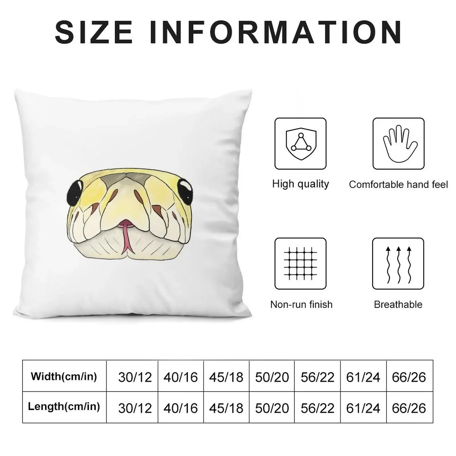 Jellybean the SD Reticulated Python Throw Pillow Luxury Cushion Cover Pillow Cases bed pillows pillow