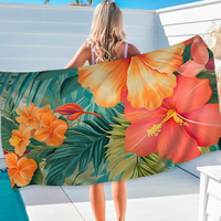 Palm Tree Leaves Big Microfiber Beach Towels Quick Dry Towel Sand Beach Towels Pool Towel for Travel Swim Pool Yoga