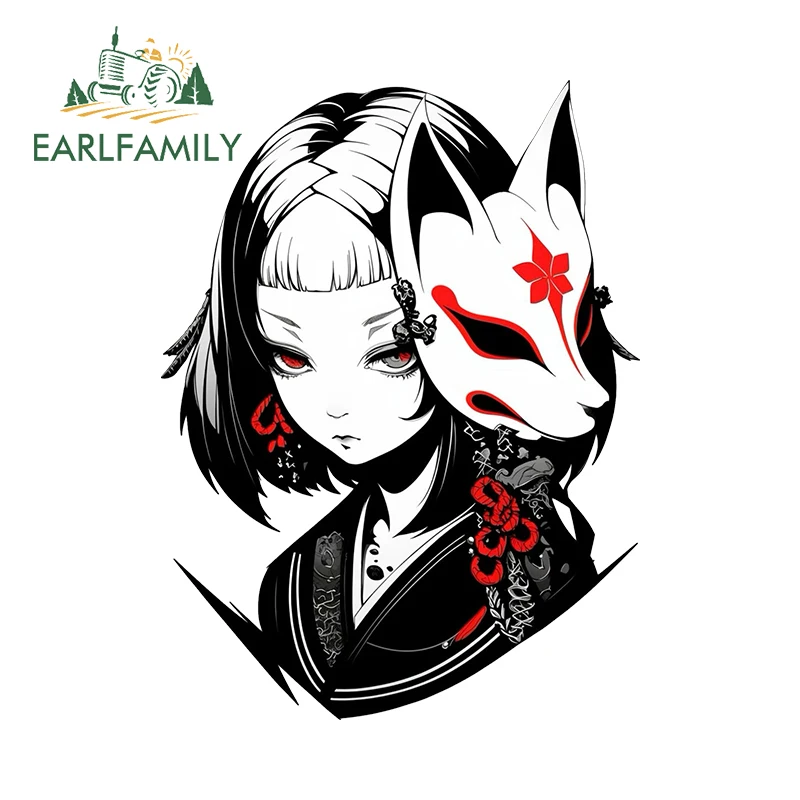 EARLFAMILY 13cm for Samurai Car Decal Comical Stickers Personality Creative Sticker Car Door Protector Interesting Decoration