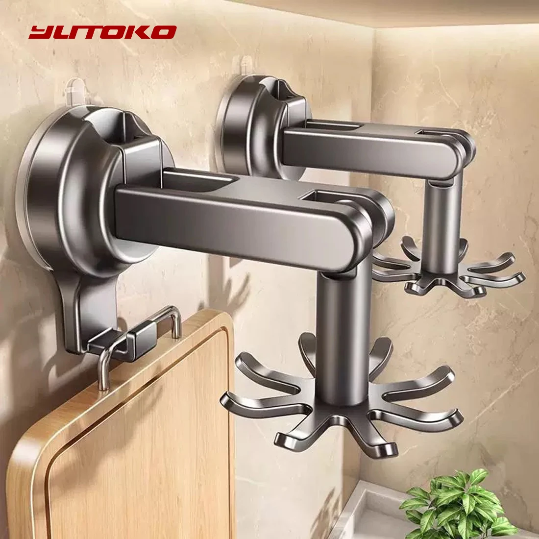 360 Rotating Utensil Holder Kitchen Tool Organizer,Space Saving Hanger Organizer for Spoons,Spatulas,Cutlery and Cooking Tools
