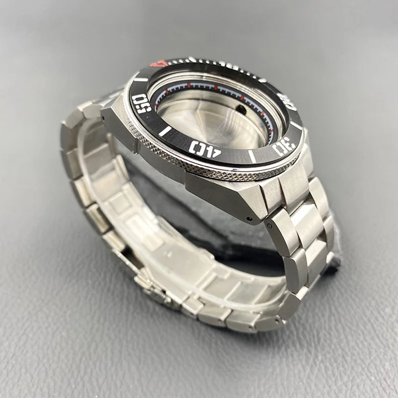 Mod SRPF Samurai King Series Watch Case Seal Bottom Cover Fit NH35 NH36 4R Japan Automatic Movement Watch Case and Bracelet Sets