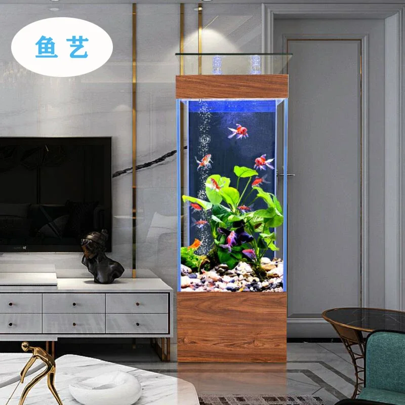 Ecological Lazy Fish Globe One-Click Change Water Super White Glass 2022 New Fish Tank