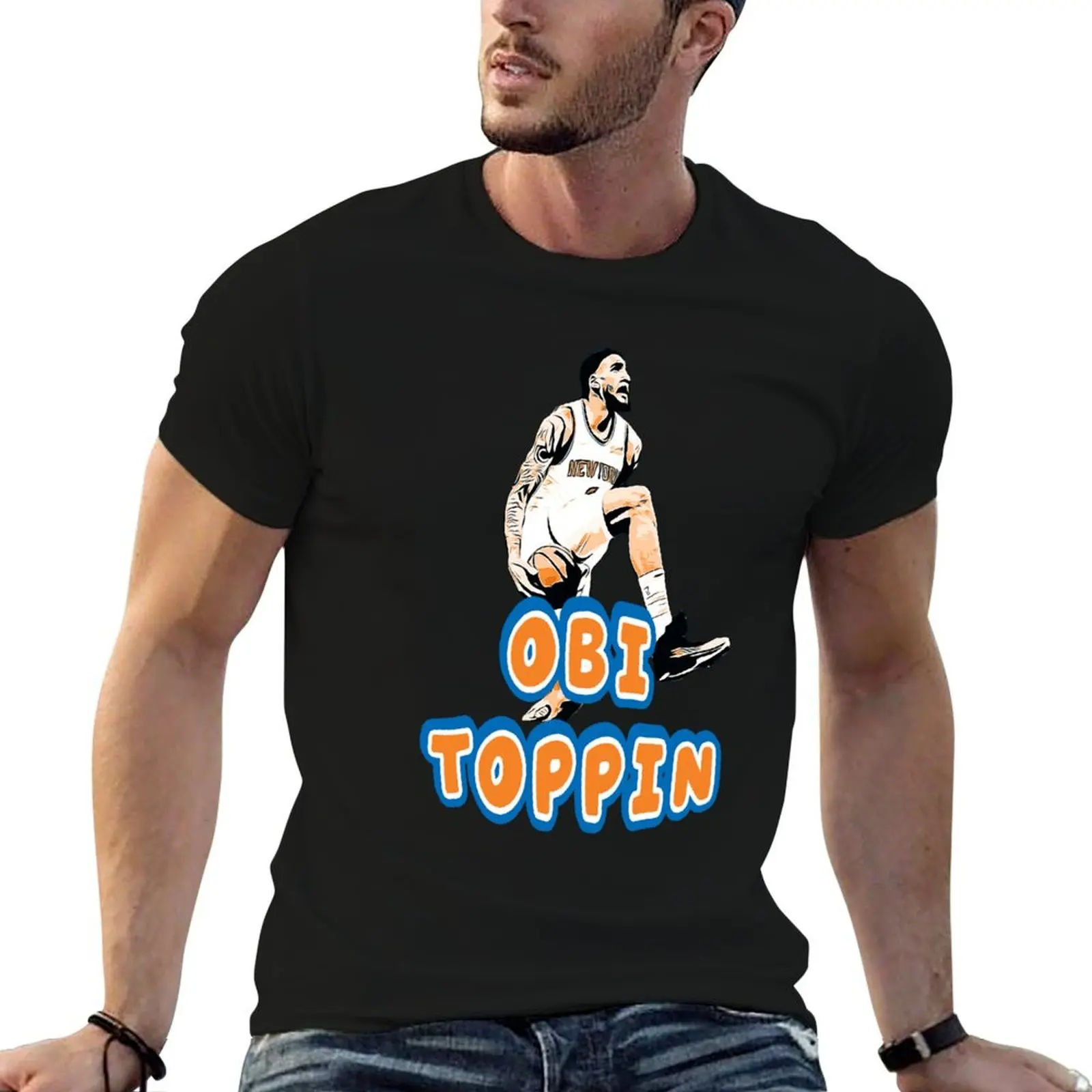Obi Toppin Between the Legs Dunk T-Shirt Essential Solid Color T-Shirt