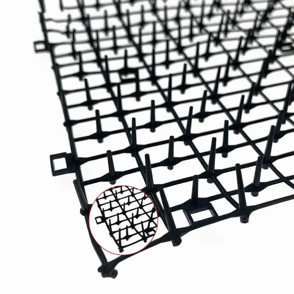 Cat Repellent Mat Prickle Strip Anti Digging Deterrent Spikes Humane Plastic Garden Fence Pad For Outdoor Soil Protection