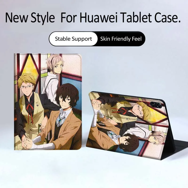 

Cool B-Bungos S-Strays D-Dogs For Huawei MatePad Pro Air 12 X Honor Pad 8 V8 9 13 GT GT2 3 12.6 13.3 Inch Tablet Case