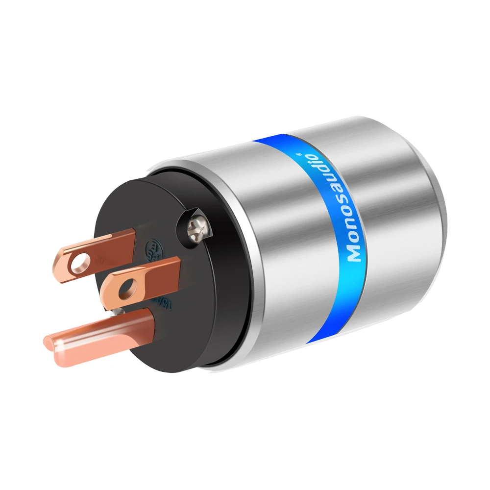 

HIFI M106/F106 99.998% Red Copper Hifi US Power Plug American Standard Electric Jack&IEC Connector Audio Power Plug