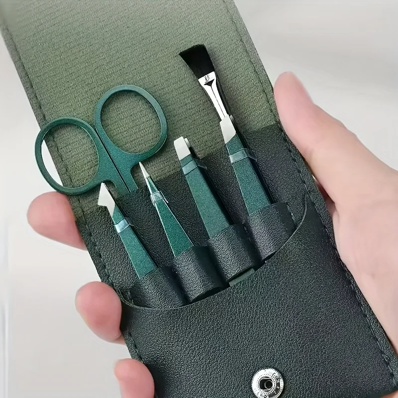 2/4/6pcs Stainless Steel Tweezer Set Unisex Professional Precision for Facial Hair Eyebrows Ingrown Hair & Splinters Durable