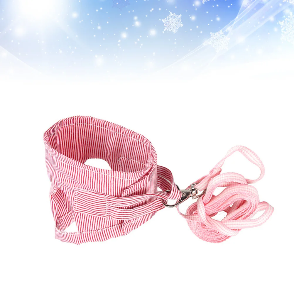 

Small Pet Harness Cotton Stripe Lightweight Breathable Vest for Hedgehog Guinea Pig Chihuahua Squirrel Easy Fit Compact Design