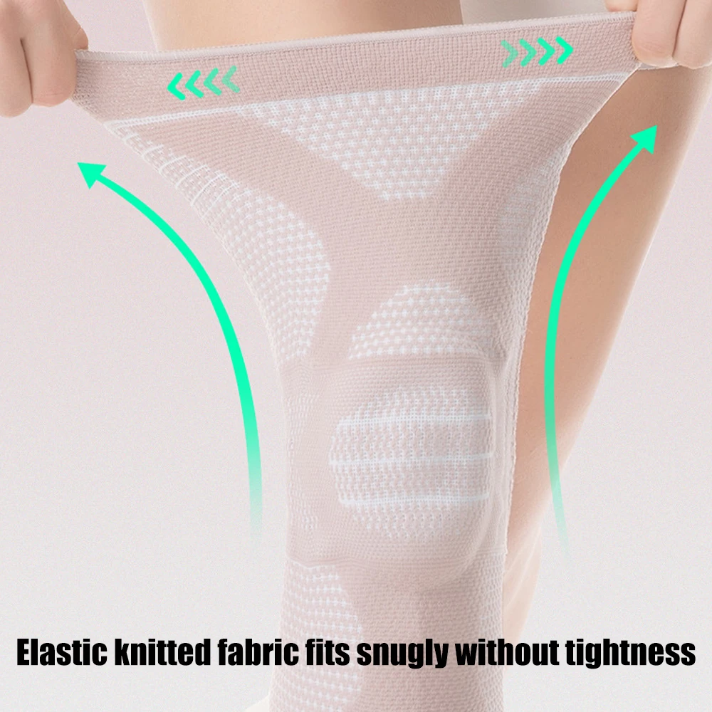 قطعة واحدة من دعامة الركبة مع وسادة جل الرضفة ومثبتات جانبية للرجال والنساء، كم ضغط الركبة لأي رياضة، تمزق الغضروف المفصلي، ACL