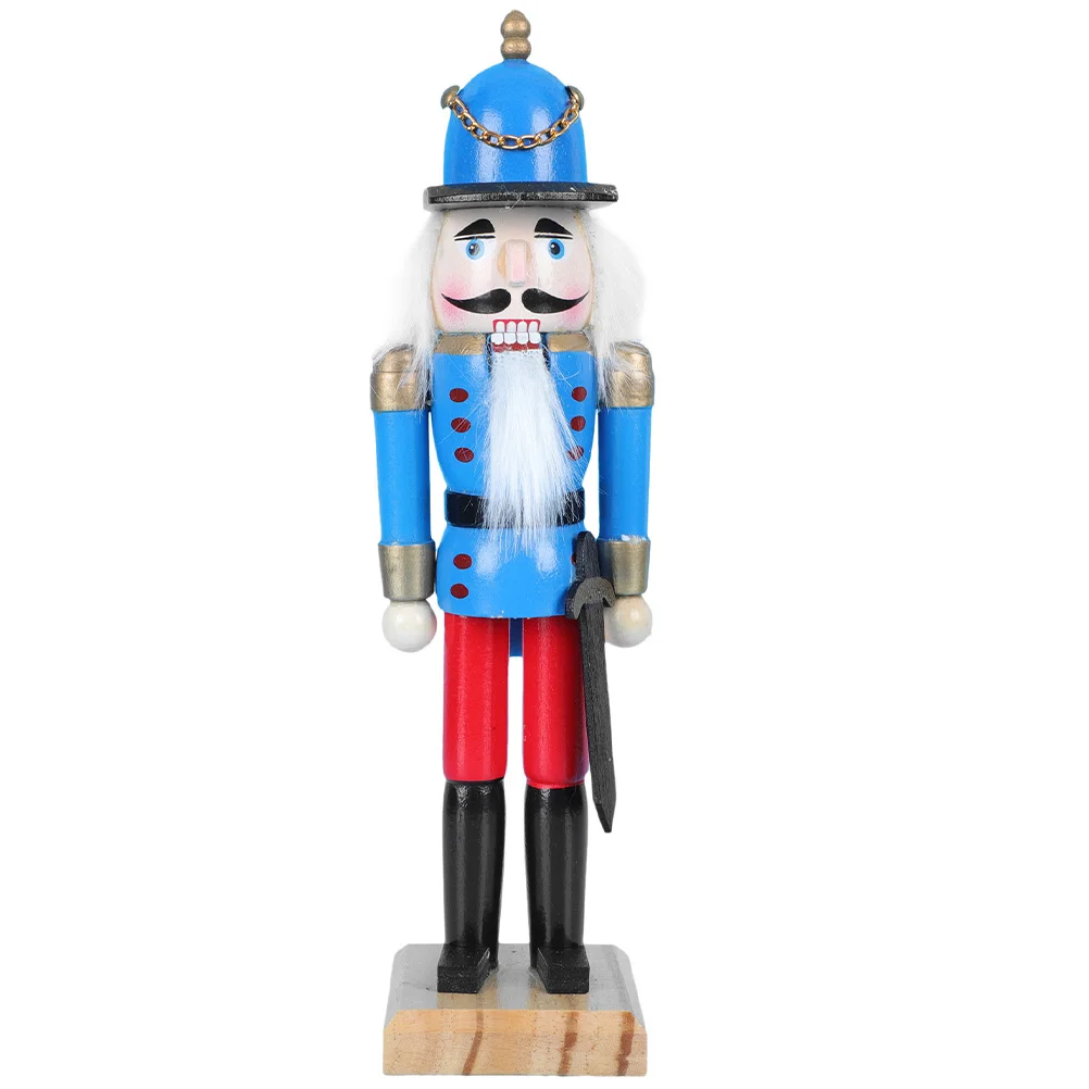 

Christmas Nutcracker Xmas Room Decoration Wooden Puppet Decorative Nutcrackers Decorations Beautiful for Desktop Home