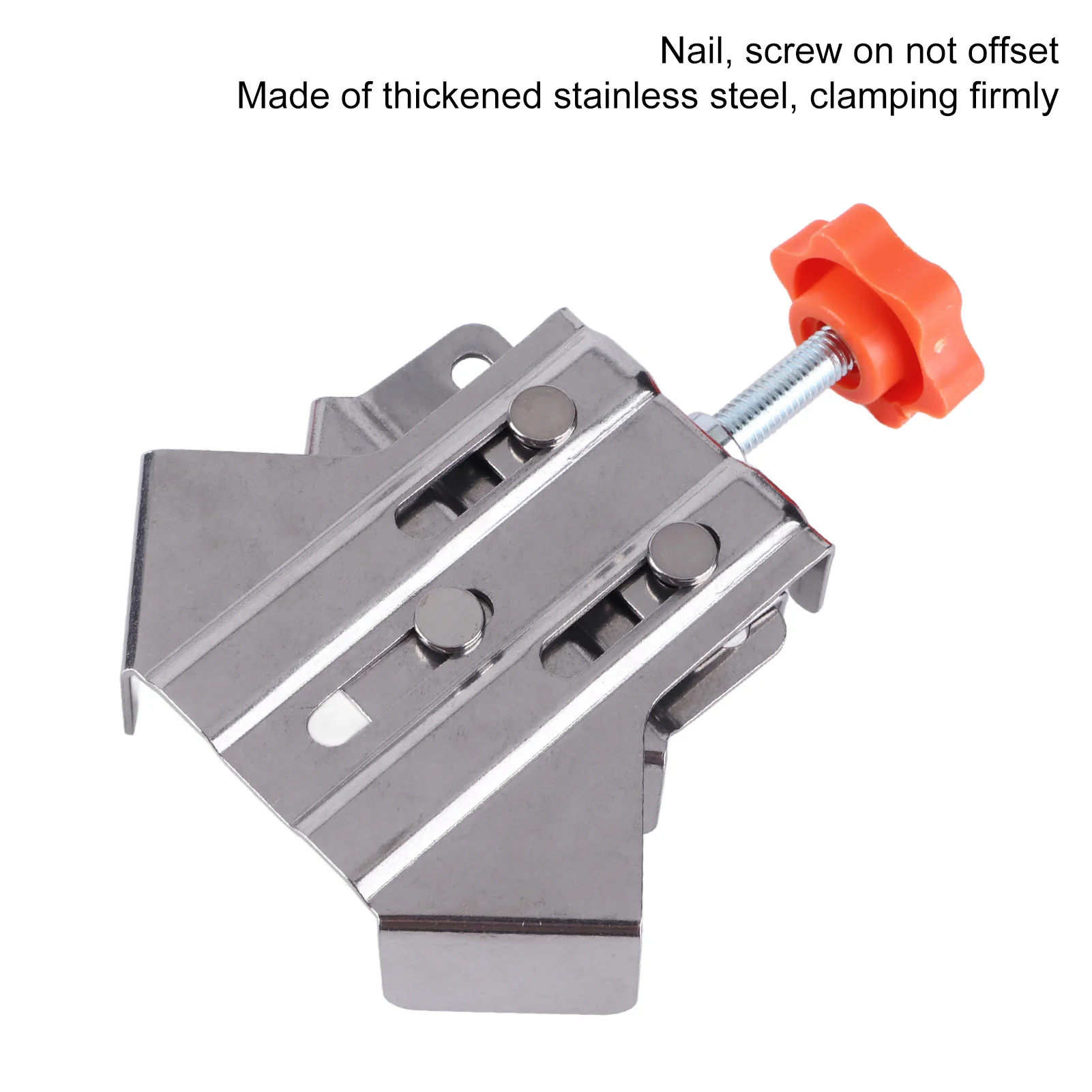 4Pcs Stainless Steel 90 Degree Right Angle Corner Clamp Closed Adjustable Opening for Precision Woodworking and Cabinet Making - view 3