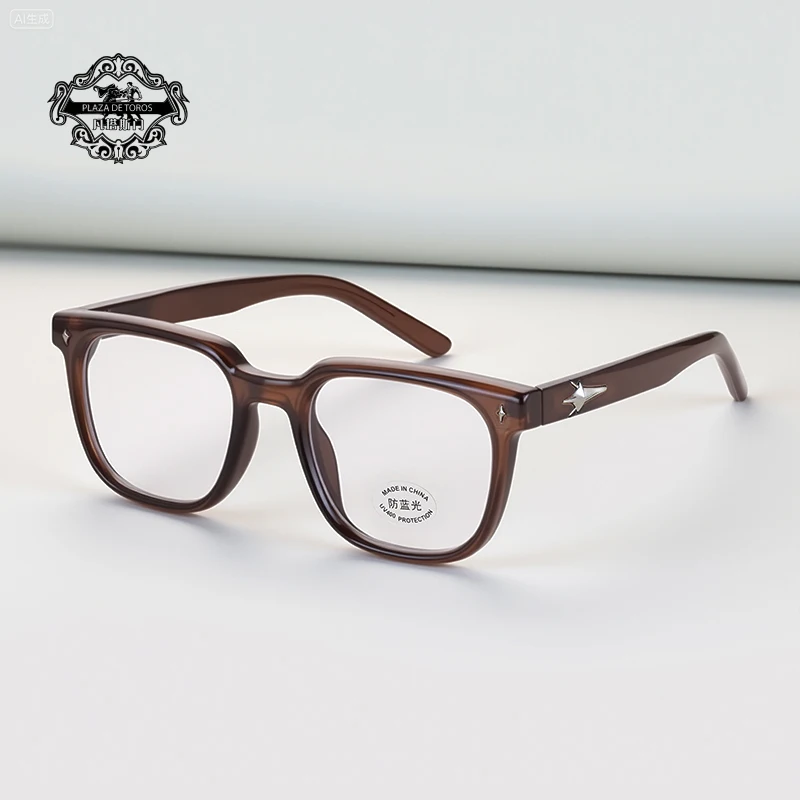 0 bis +6,0 klassische Marke Anti-Blaulicht-Farbverlaufsbrille Computer-Lesebrille optische Linsen mit medizinischen Rezeptbrillen