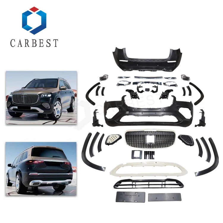 CARBEST Hot Sales Car Bumper Body kit For Mercedes-Benz GLS X167 2022-2023 Upgrade TO  2024 GLS M Model