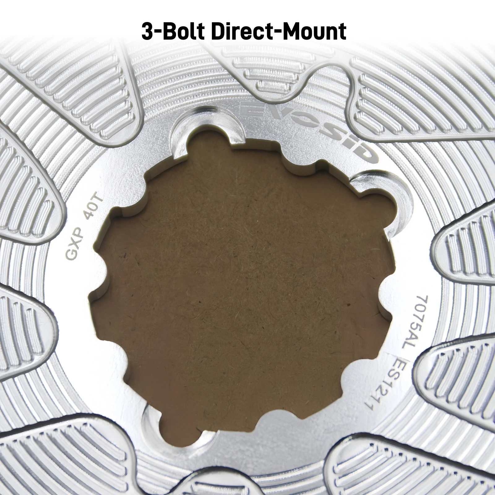 EVOSID Gravel Rennrad 3-Loch-Kettenblatt schmale breite Zähne, 0 mm Versatz, 40T-56T Rundscheibe, 8-13-Gang-Kette, solide Scheibe – Detail 4