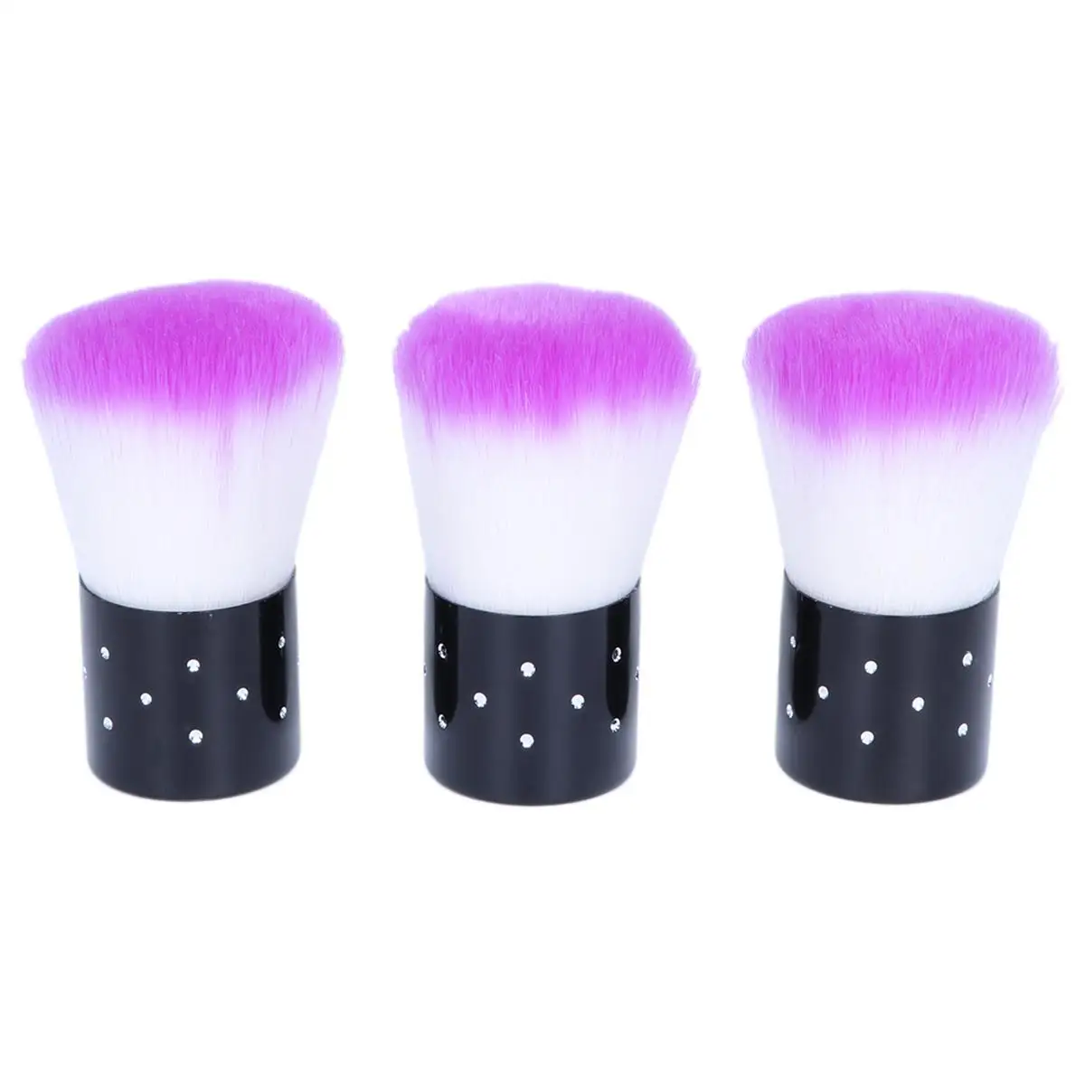 

3pcs Nail Cleaning Brush Brushes Round Head Manicure Tools Professional Makeup Brushes Bristles Long Handle