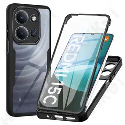 Чехол для Xiaomi Redmi Note 13 Pro Plus 4G 5G/Xiaomi 13T Poco X6 Pro 360, полностью противоударный силиконовый защитный чехол для экрана телефона