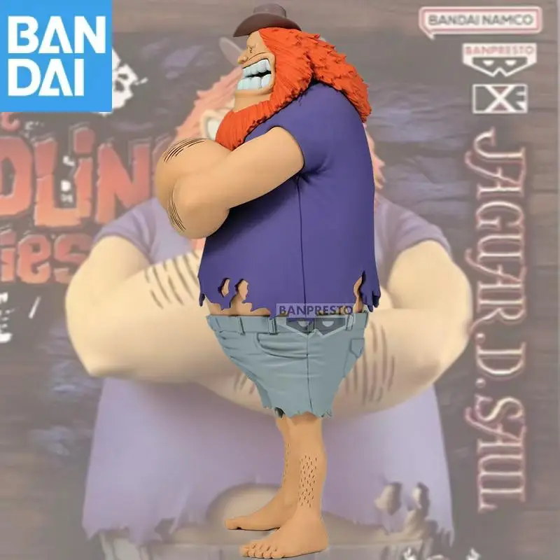 Na Stanie Bandai Namco Banpresto One Piece Jaguar D. Saul Dxf Seria Grandline Specjalna Ozdoba na Biurko Figurka Model Zabawka Prezent