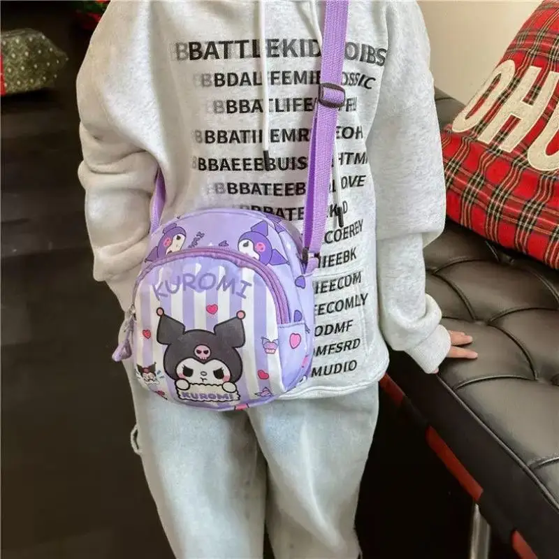 

Sanrio Schoolbag Hello Kitty Cute My Melody Soft and Cute Kuromi Girl Heart Fashion Children Hot Student Trend Slide Baby Outing