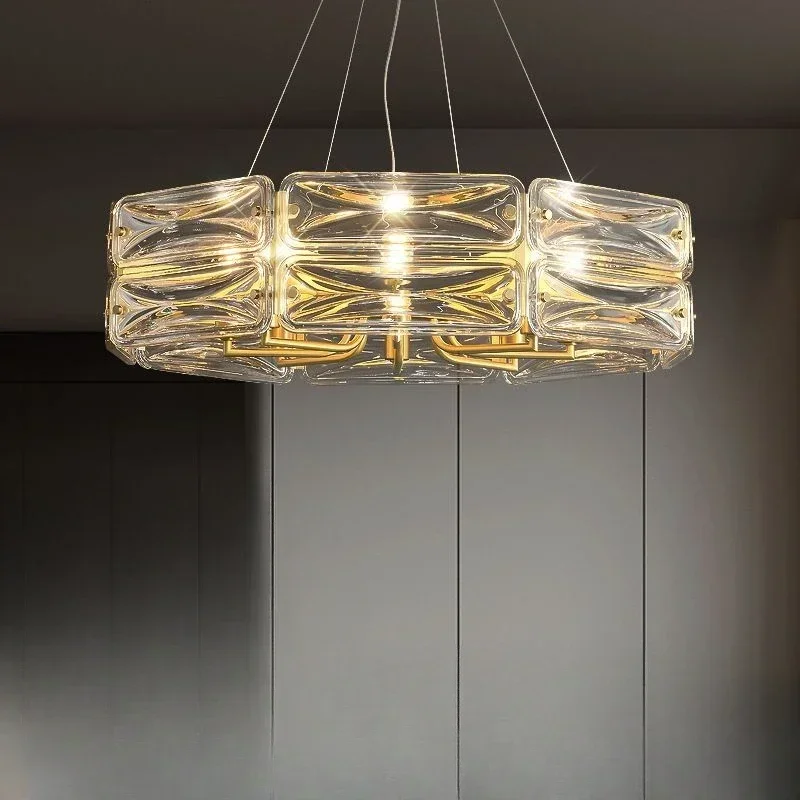 

A Modern Crystal Chandeliers Lamp Led Cristal Hanging Lighting Fixture Black Gold Living Room Dining Hotel Restaurant Mall Deco