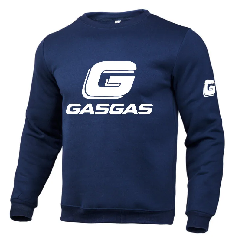 GASGAS-Sudadera con capucha para hombre y mujer, suéter informal de color liso, a la moda, para primavera e invierno