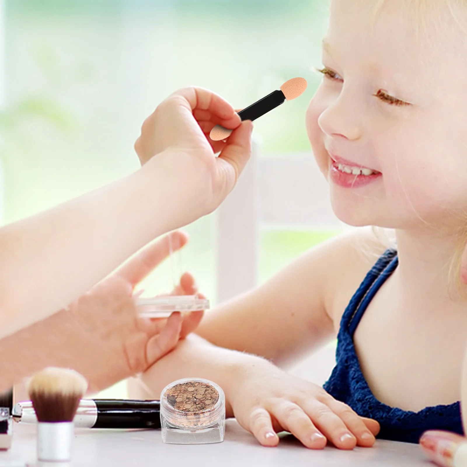 4 قطع جل للأطفال، مجموعة ظلال عيون رفيعة لشعر الوجه، ملحقات حورية البحر للمهرجانات، زيت لامع لامع #3