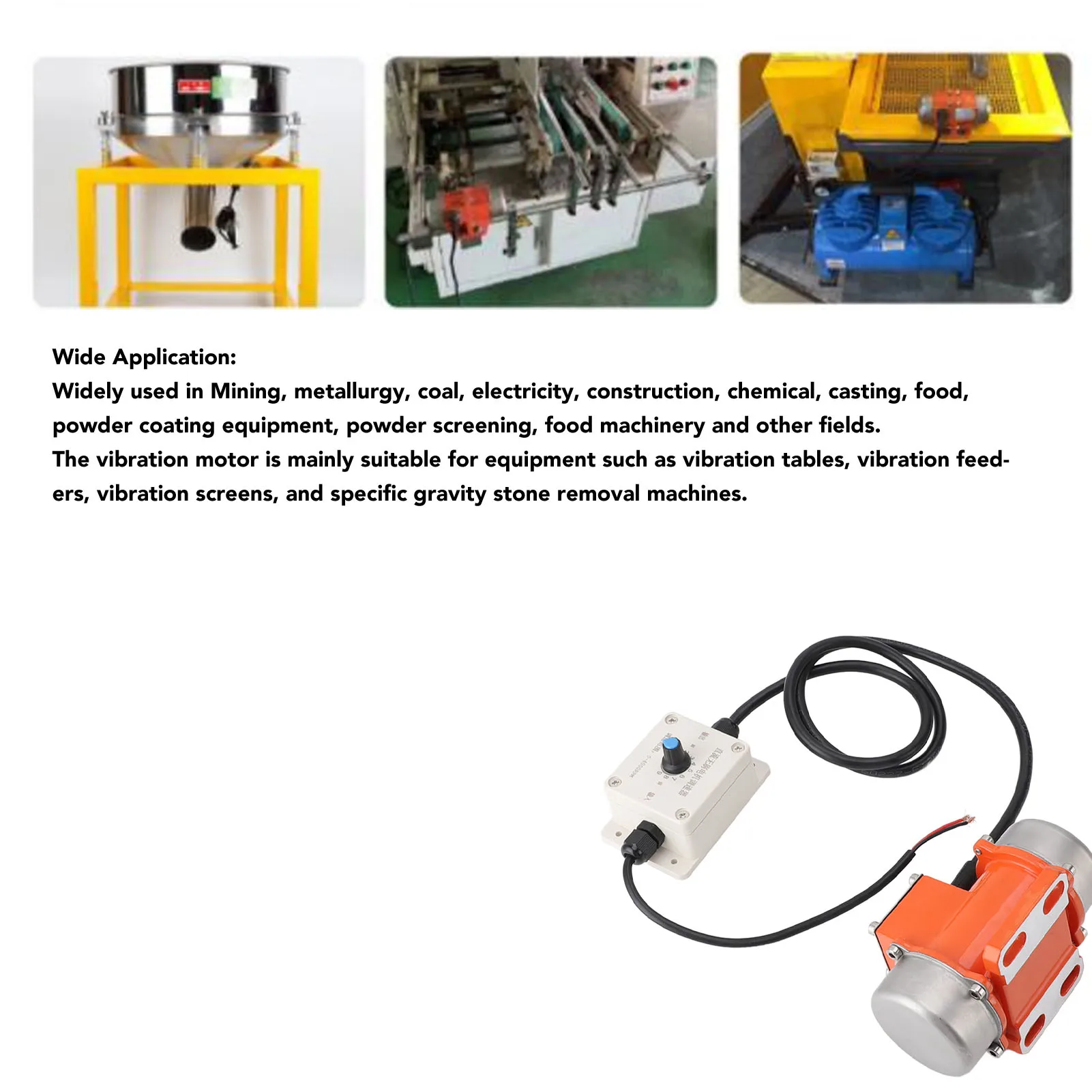 12V Vibration Motor Aluminum Alloy 4000RPM Adjustable Speed Brushless  Concrete Vibrator for Equipment 12V Vibration Motor