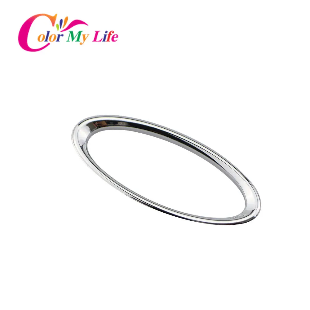 ABS Chrome Car Steering Wheel Decoration Cover Trim Stickers for Ford C-Max Cmax C Max 2011 - 2014 Accessories