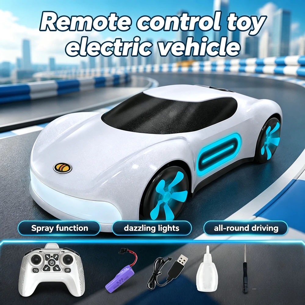 新しいモデルリモコンカーおもちゃ電動スプレーリモコンカー多色おもちゃ車両誕生日ホリデーギフト