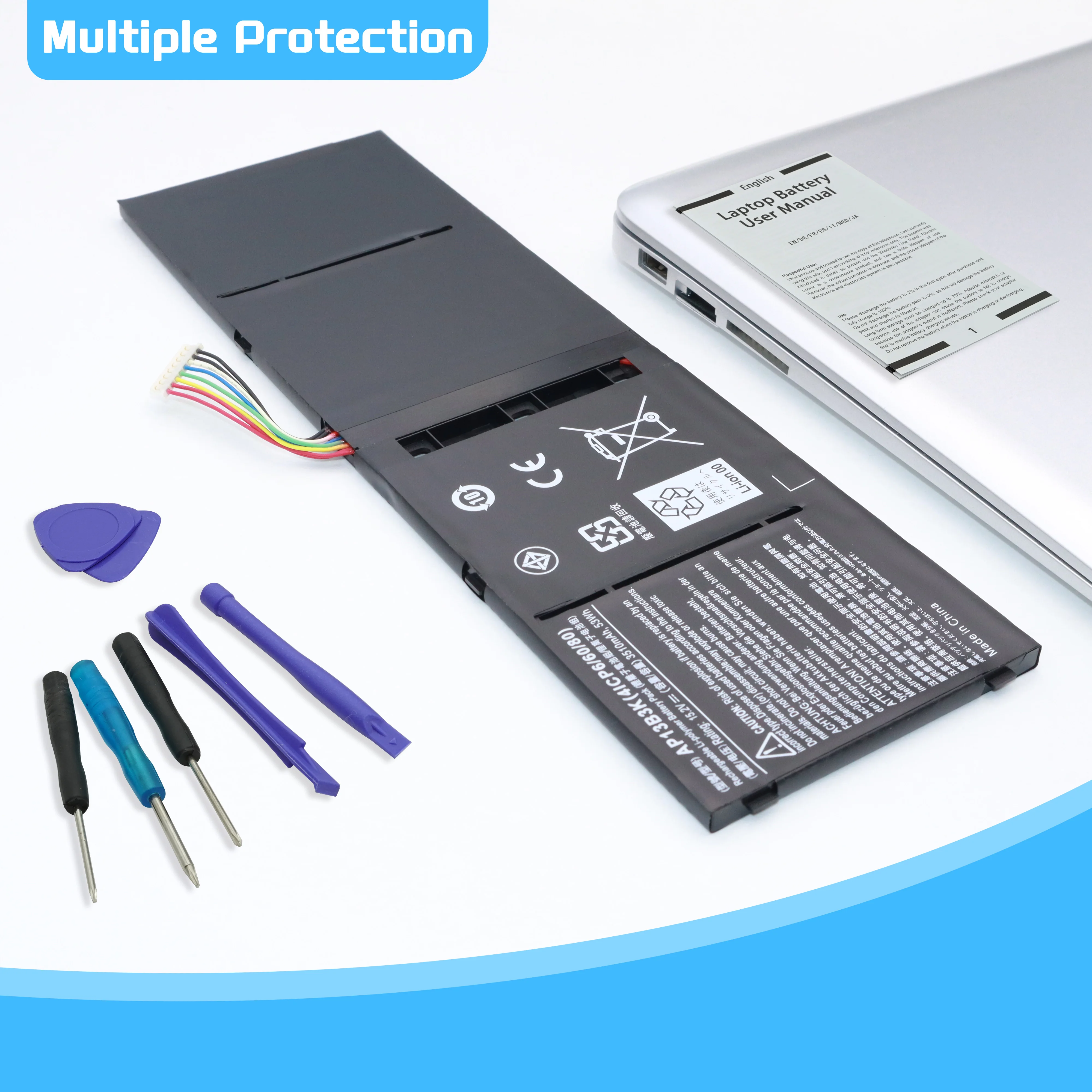 Batería para Portátil AP13B3K AP13B8K para Acer Aspire V5 R7 V5-573G V5-572G V5-552G V5-472G V5-473G V5-572P R7-571