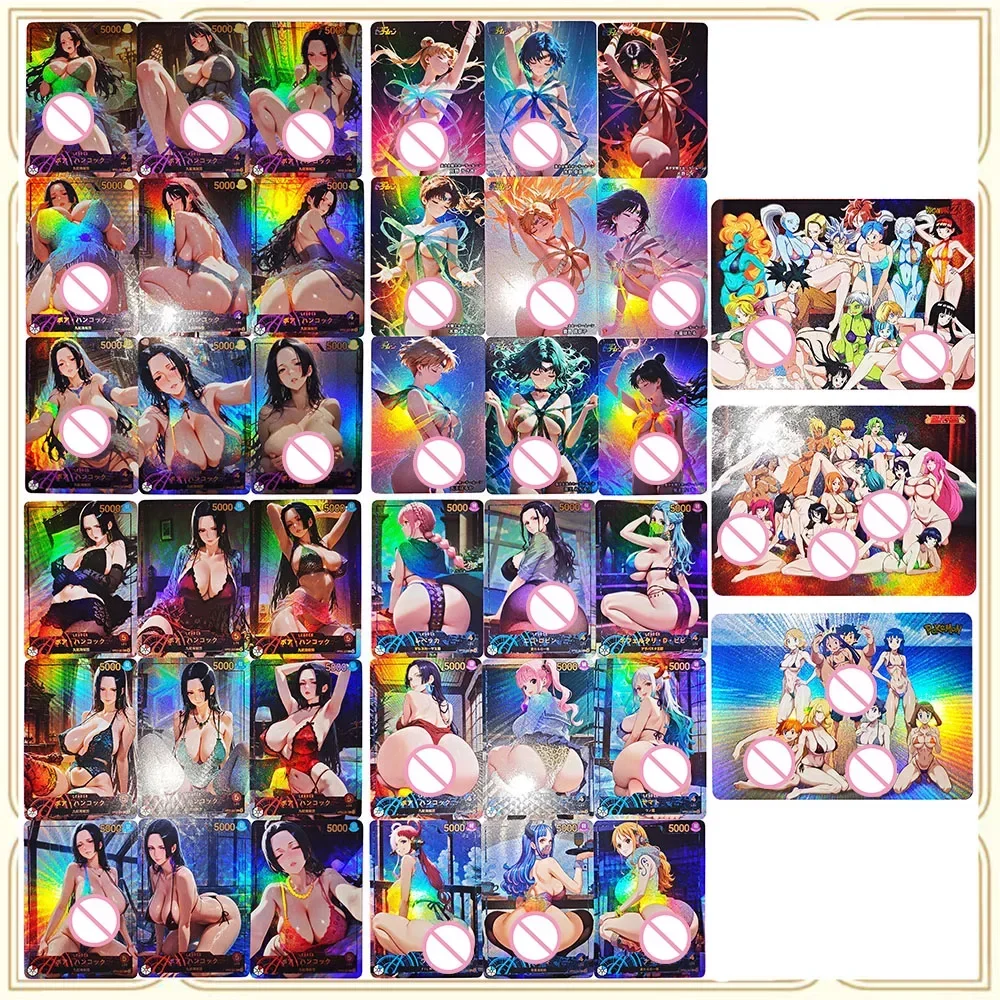 

9 шт./компл., аниме One Piece, сделай сам, ACG Perona Vinsmoke Reiju Vivi, игры, игрушки, блестящие коллекционные карты премиум-класса, подарки на Рождество и день рождения