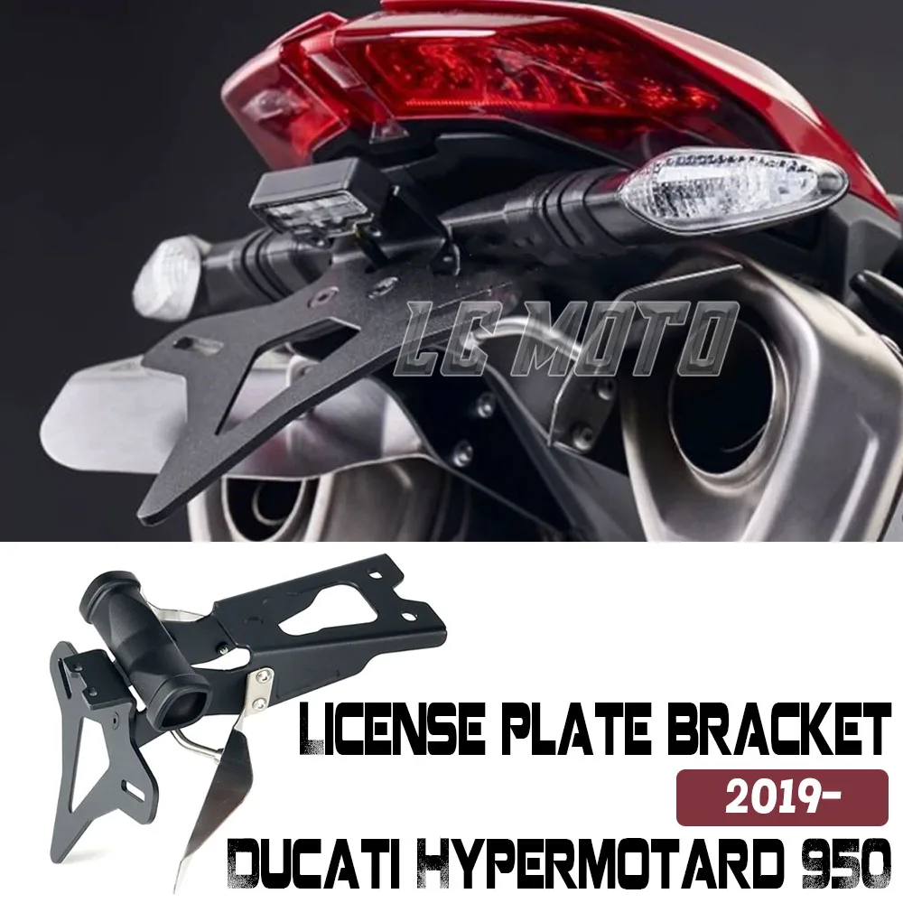 Motorcycle  Rear Short Tail Stock License Plate Holder Tailstock Frame Bracket For Ducati Hypermotard 950 2019- UP Accessories